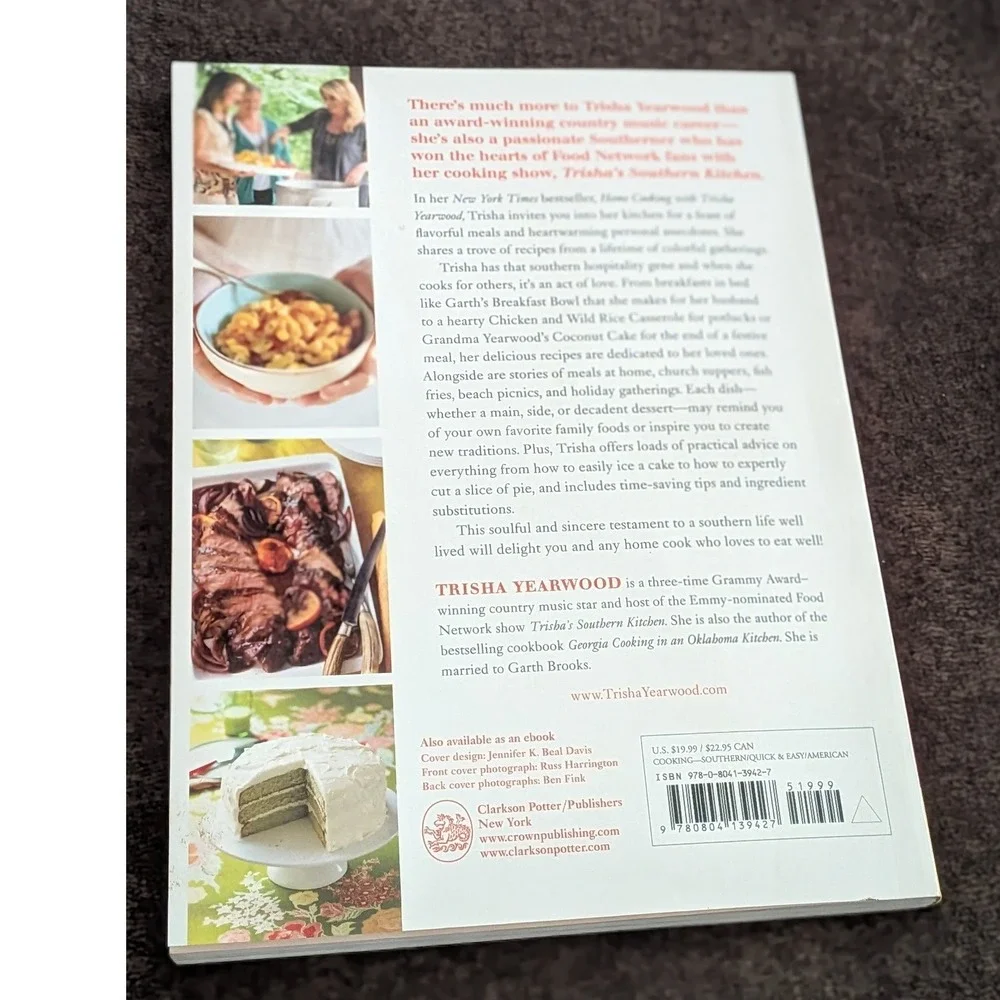 Home Cooking Trisha Yearwood Recipes Stories Southern Cookbook 2010 Softcover